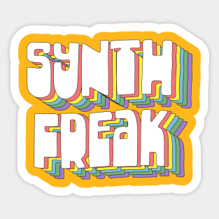 Synth Freak / Synthesizer Fan Design Sticker